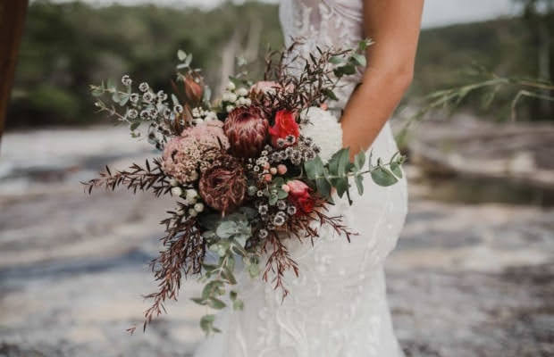 Свадьба бохо букет цветов