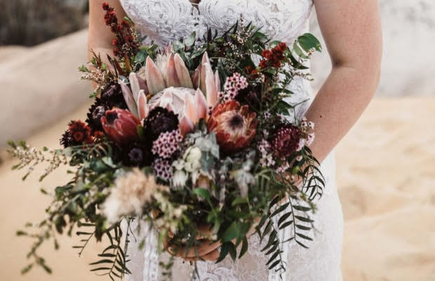 Свадьба бохо букет цветов