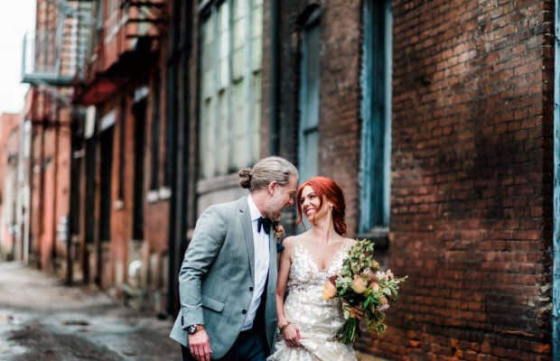 Свадьба бохо жених и невеста