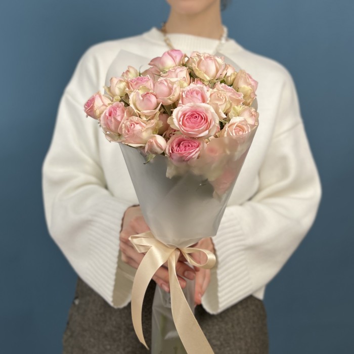 5 кустовых пионовидных роз Дестини