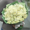 Белая роза с ромашкой