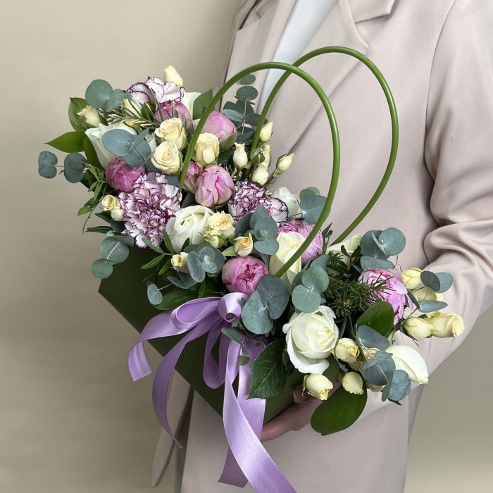 Букет дня с розами Романтичный вечер