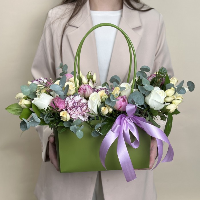 Букет дня с розами Романтичный вечер