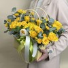 Желтая композиция в большой сумочке MIX