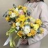 Желтая композиция в большой сумочке MIX