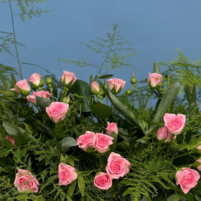 Настольная композиция Розовый сад