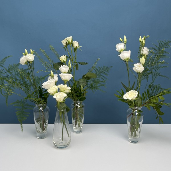 Настольные композиции из четырех ваз теплый ветерок