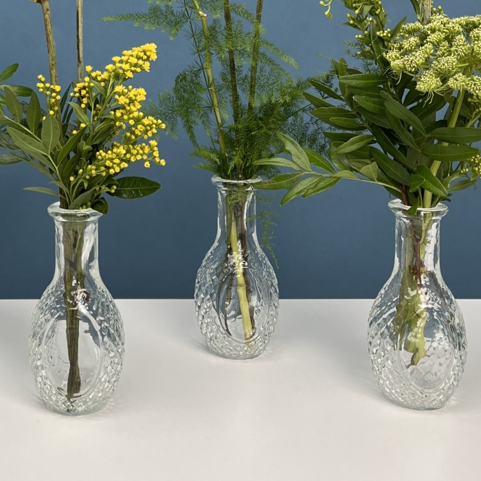 Настольные композиции из пяти ваз "Где-то в Тайге"