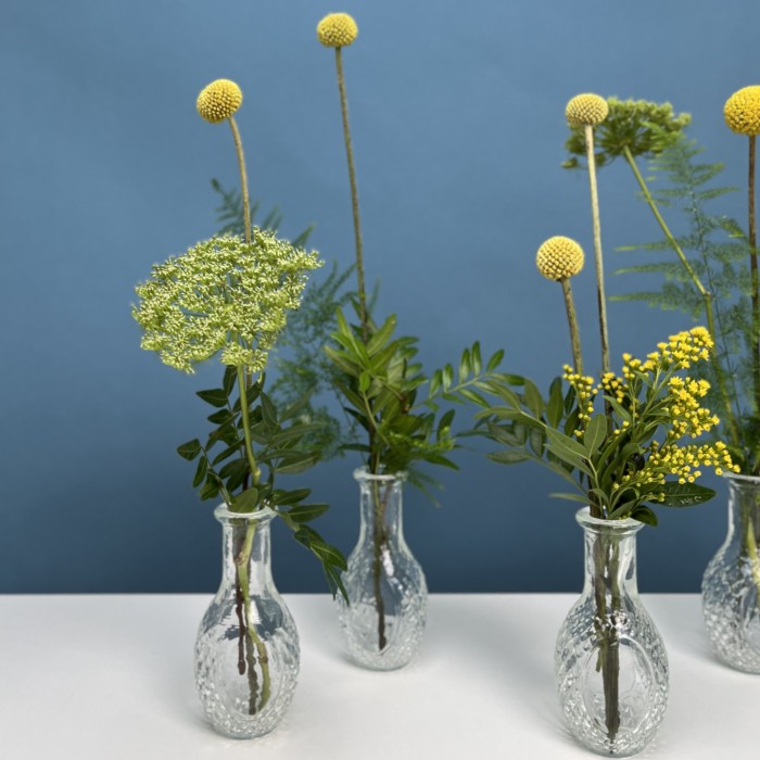 Настольные композиции из пяти ваз "Где-то в Тайге"