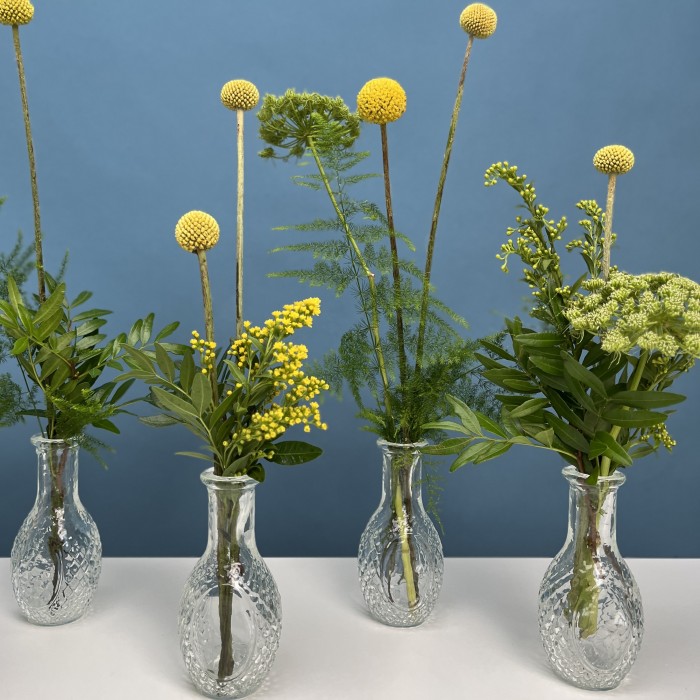 Настольные композиции из пяти ваз "Где-то в Тайге"