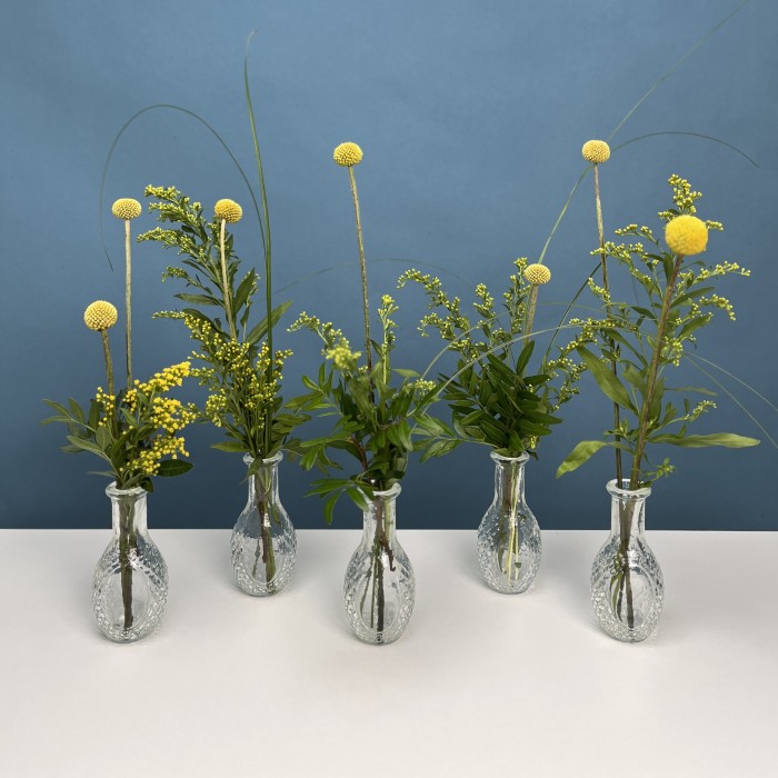 Настольные композиции из пяти ваз Солнечный день