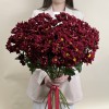 15 бордовых кустовых хризантем Бакарди