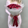 45 малиновых роз Такаци 40 см