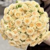 Кустовая кремовая роза Аксана 40 см