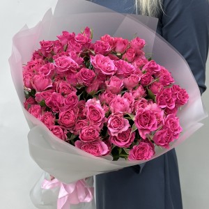 15 кустовых роз Глория 50 см