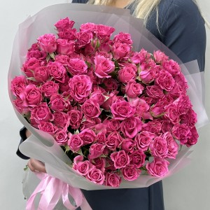 25 кустовых роз Глория 50 см