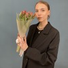 7 тюльпанов красных с желтым краем попугай Рококо