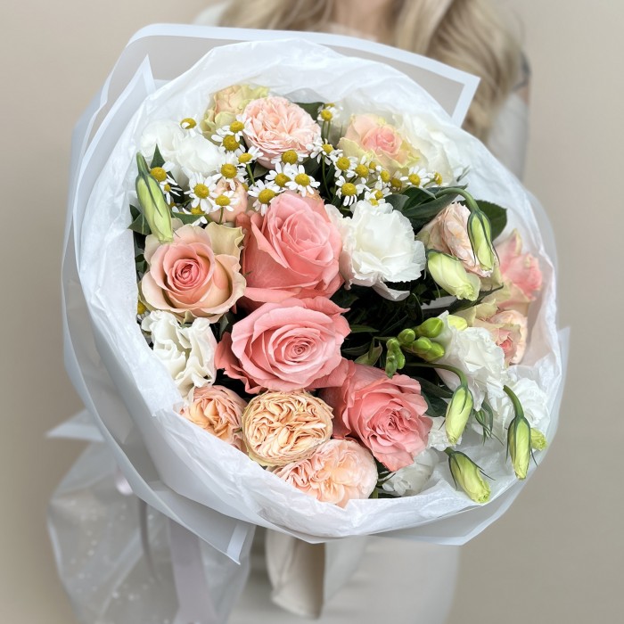 Букет дня с розами Летняя магия