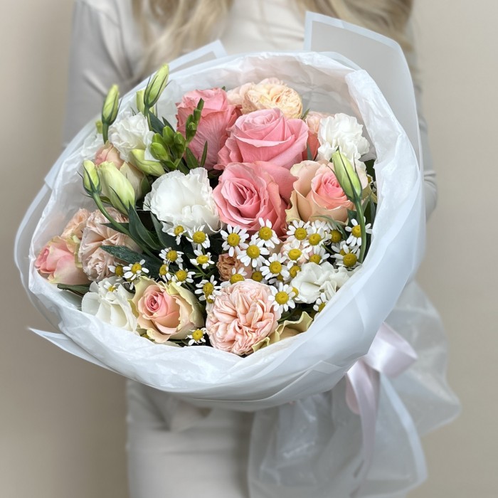 Букет дня с розами Летняя магия