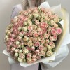 51 кремово-розовая кустовая роза Азор 40 см