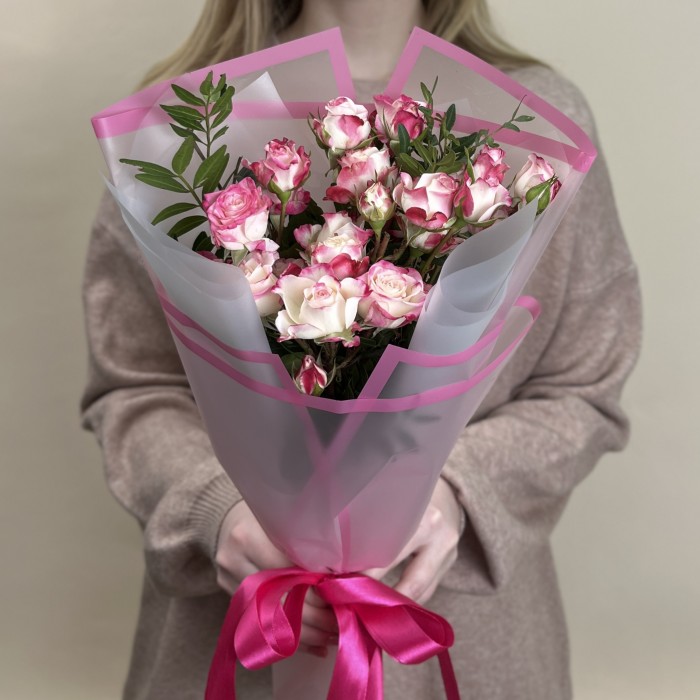 5 кустовых роз Рефлекс 50 см