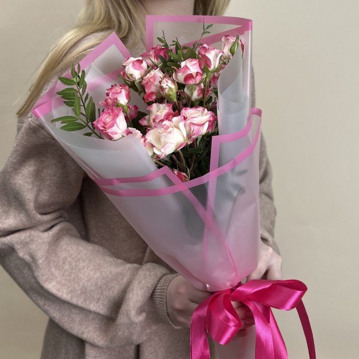 5 кустовых роз Рефлекс 50 см