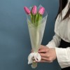 3 малиновых тюльпана Фёрст Стар