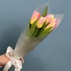 7 розовых тюльпанов Династия в упаковке