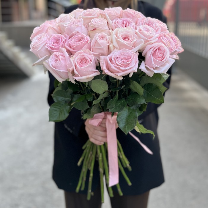 35 ароматных пионовидных Роза Пинк Охара 50 см