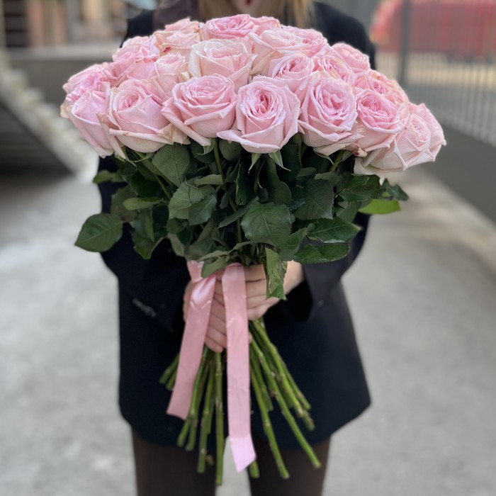 45 ароматных пионовидных Роза Пинк Охара 50 см