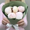 5 розовых пионов Ангел Чикс