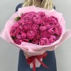 11 кустовых малиновых пионовидных роз Джульетта 40 см
