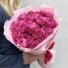 15 кустовых малиновых пионовидных роз Джульетта 40 см