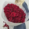 35 красных роз Эвер Ред 60 см