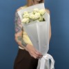 3 белые кустовые розы Сноуфлейк 50 см