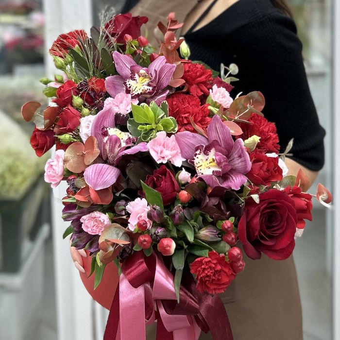 Букет дня в коробке мелодия любви