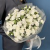Букет из 45 белых кустовых гвоздик