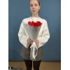 3 красных анемона