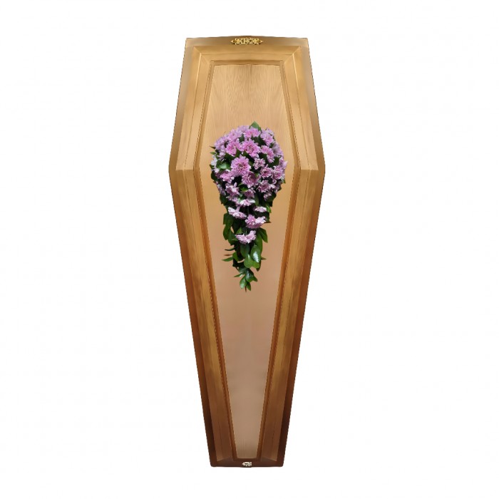 Композиция на крышку гроба из живых цветов № 1
