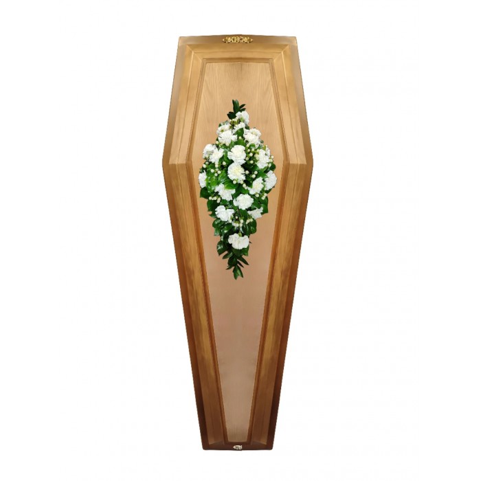 Композиция на крышку гроба из живых цветов № 2
