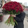 101 кустовая красная роза Рубикон 60 см
