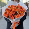 15 огненных кустовых роз Смэшинг 40 см