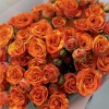 15 огненных кустовых роз Смэшинг 40 см