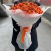 45 огненных кустовых роз Смэшинг 50 см