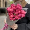 5 кустовых пионовидных роз Вишневая Джульетта