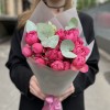 7 кустовых пионовидных роз Вишневая Джульетта