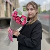 7 кустовых пионовидных роз Вишневая Джульетта