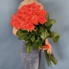 25 оранжевых роз Вау 80 см