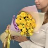 7 кустовых желтых роз Еллоу Бейби 50 см