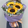 Букет с подсолнухами Золото лета